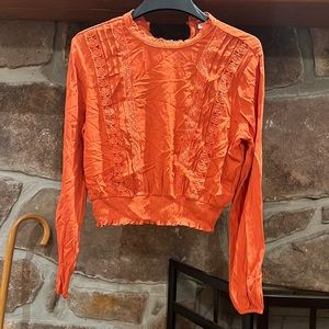 Selfe Cropped Lace top